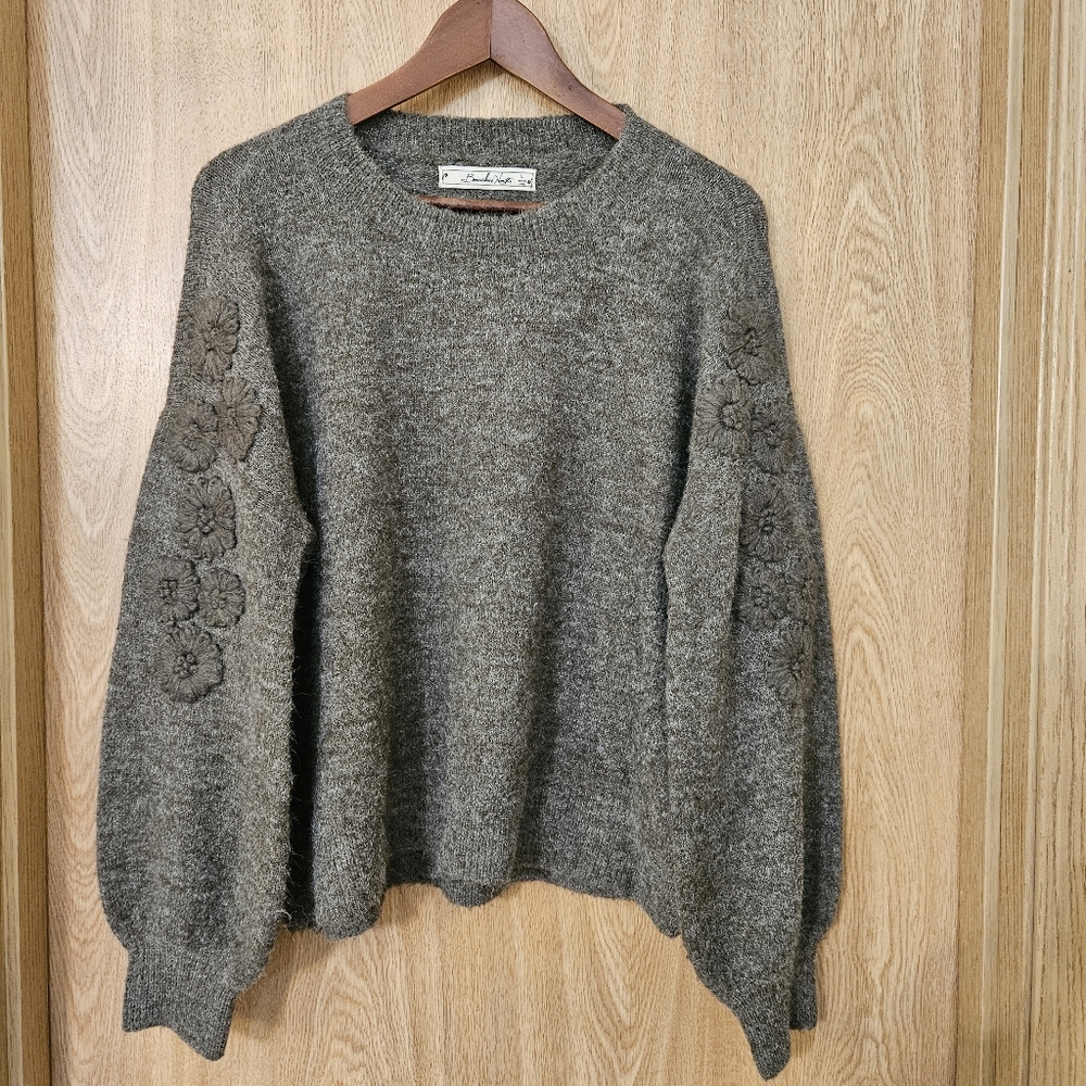 Sweater Nordstrom Boundless North Dark Gray Heather Sz Large - Picture 2 of 9